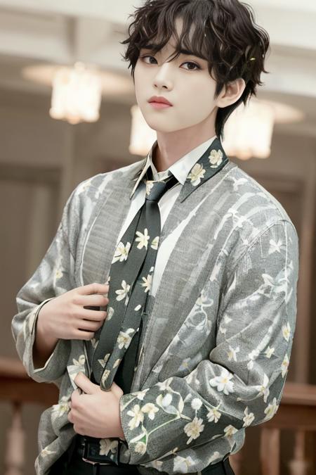 (1boy), (best quality), (masterpiece), (high resolution), (intricate details), (photorealistic), (cinematic light) <lora:kboys:0.8>
solo, male focus, black hair, realistic, necktie, looking at viewer, shirt, jacket, white shirt, brown jacket, lips, portrait, formal, messy hair, closed mouth, artist name, signature, plaid, black eyes, plaid necktie, collared shirt, short hair, upper body, solo, black hair, 1boy, male focus, shirt, black eyes, floral print, blurry background, blurry, black shirt, lips, short hair, upper body, realistic, green shirt, looking up, portrait, bangs, closed mouth