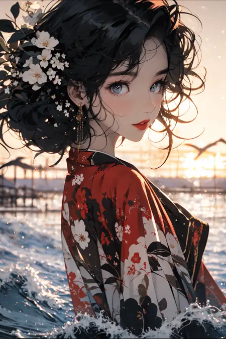 倾尽天下 国风水墨/中国水墨のスタイルです/Chinese ink painting Lora