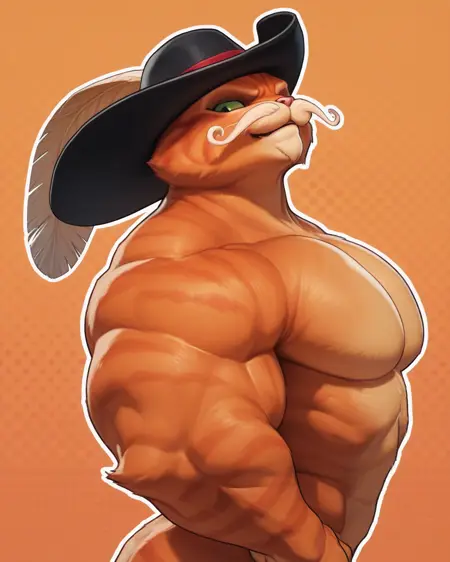 Puss in Boots (4th life/muscular puss) -Ill