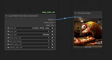 WEBP loader for comfyUI - Custom node