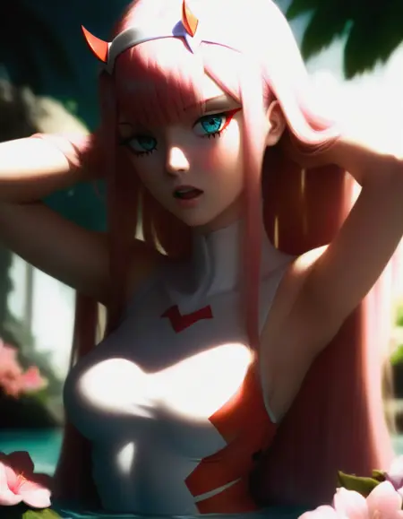 zero two (darling in the franxx) pony