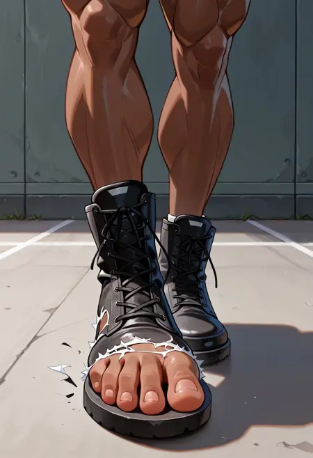 Feet Bursting From Shoes