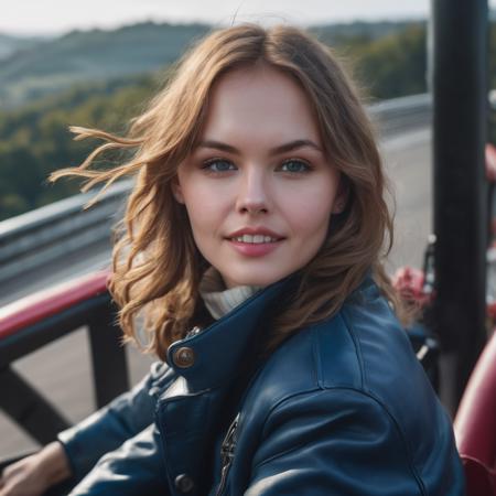 anastasia_shcheglova, <lora:AnastasiaShcheglovaXL:1>,Portrait of a woman, (close up),upper body, (( turtleneck sweater, leather jacket, blue jeans)), sitting in a rollercoaster, fast looping, happy, laughing, ong hair, floaty hair, hair blows in the wind, windy, action shot, ((perfect eyes, detailed eyes,realistic eyes)), ((sharp face, detailed face, realistic face, naturtal skin, realistic skin, detailed skin, pores)), (masterpiece, best quality, ultra-detailed, best shadow), high contrast, (best illumination), ((cinematic light)), colorful, hyper detail, dramatic light, intricate details, (1 girl, solo) , ultra detailed artistic photography, dreamy, backlit, shadows, ultra high definition, 8k, ultra sharp focus, ultra high quality model, soft lighting, film photography, analogue photography, hyperrealism,