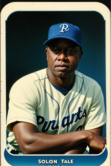 AndreBraugher, solo, early 1900s ((baseball card:1.2)), Honus Wagner, 1911 American Tobacco Company T206, 160mm f/8, 1/10s, ISO 25, ((tintype, portrait, full color, gradient)), vintage baseball uniform, ((geometric halftone background))