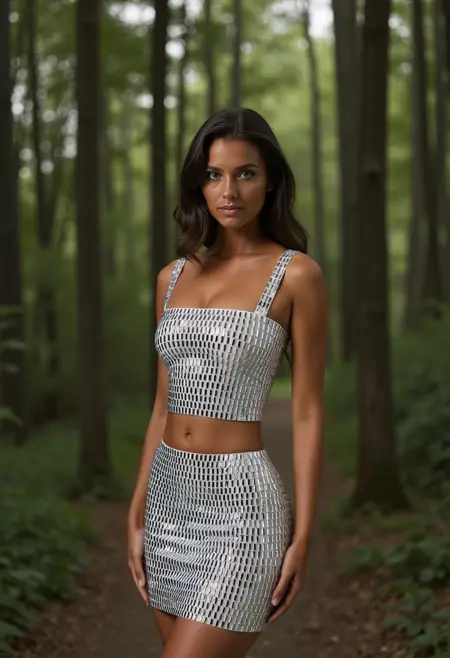 FLUX LoRA for sexy woman shinny cloths