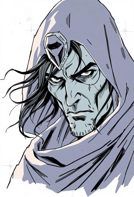 A mysterious, otherworldly figure, 
Classic anime/manga aesthetics, with expressive, highly detailed character designs.
Strong linework, often with sketch-like, organic quality.
Dynamic compositions, especially in action-oriented or emotionally charged scenes.
Muted yet realistic color palettes, often leaning toward soft pastels or 70s-80s anime-inspired hues.
Science fiction and historical themes, particularly seen in Mobile Suit Gundam: The Origin.