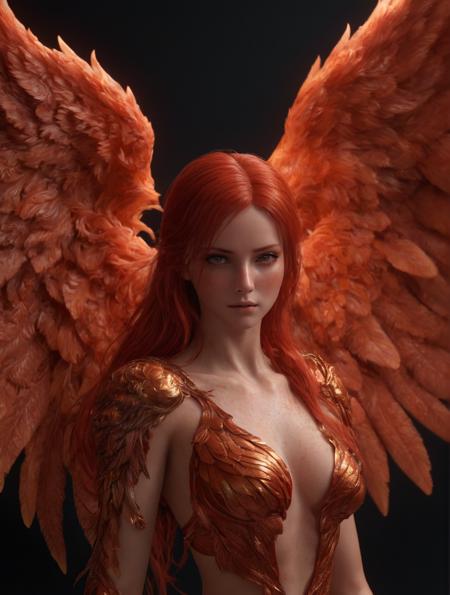 hyper realistic photo of <lora:scrletroxl:1>,malenia blade of miquella,1girl,full body,scrletroxl,glowing,red theme,orange theme,wings,skin burns,red hair,realistic,ultra detailed,128k uhd,sharp focus,in a dark cave,raw photo,octane render