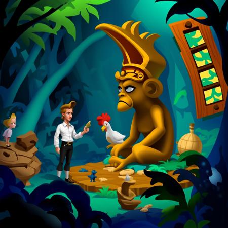 The Secret Of Monkey Island Remastered Style (Flux) V1