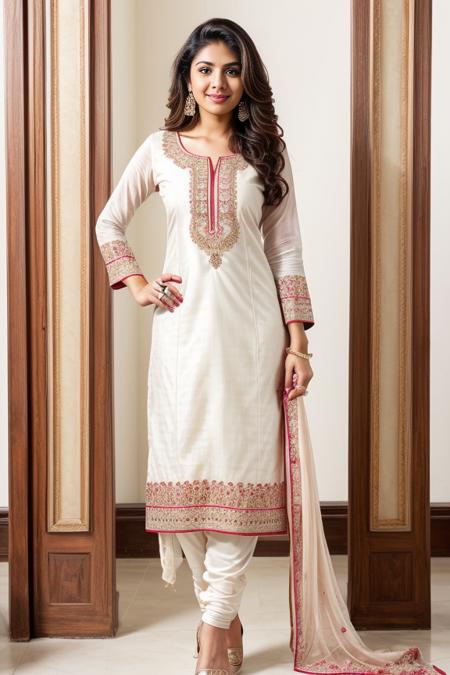 1woman, beautiful, alluring, cute face, detailed, smirk, masterpiece, full body shot, <lora:DETAIL_SLIDER_BY_STABLE_YOGI:0.5>
<lora:Salwaar Kameez By Stable Yogi:0.4> white , salwar, kameez