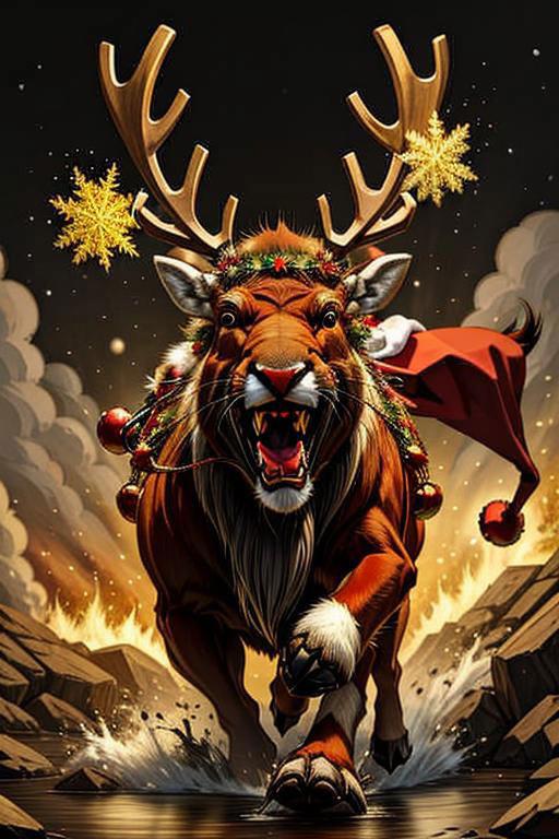 Raging Reindeer Style - Red Team Art image by the_dyslexic_one582