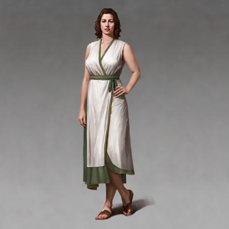 full-length full-body artwork in xvst artstyle of a woman