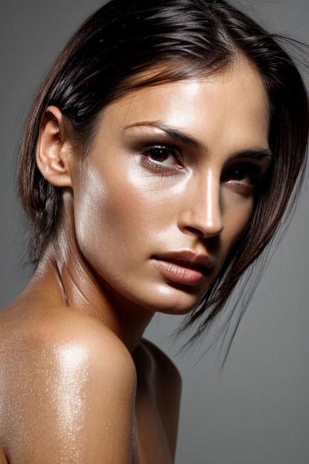 fmk, photo of woman, (oiled shiny skin:1.0), slick hair, (face closeup:1.0), (face focus:1.0),
 <lora:CR-FamkeJanssen-v1-frankyfrank2k:1>
