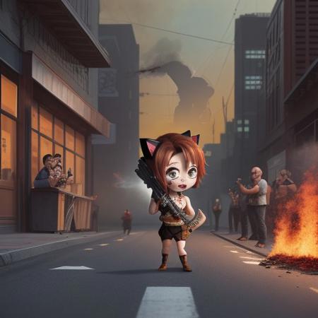(crowd), chibi, cute, monster, food, machine, mouse, cat, war,, bullets, gun, rpg, blood, fire, waste, trash, (road background), building, beer, vodka, whiskey, scotch, blood, fight, ((((drunk)))), journal cover
e4bt