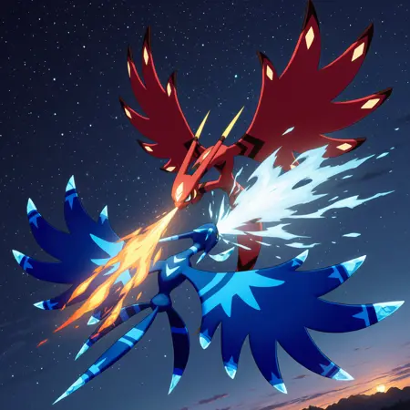 Suzaku Red And Blue (Palworld)