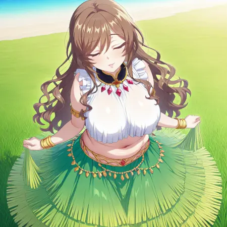 Anime Hawaiian dress