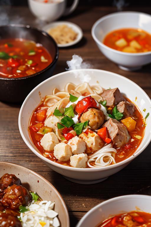 Bakso (Meat Balls Soup) - Indonesian Dishes  image by adhicipta