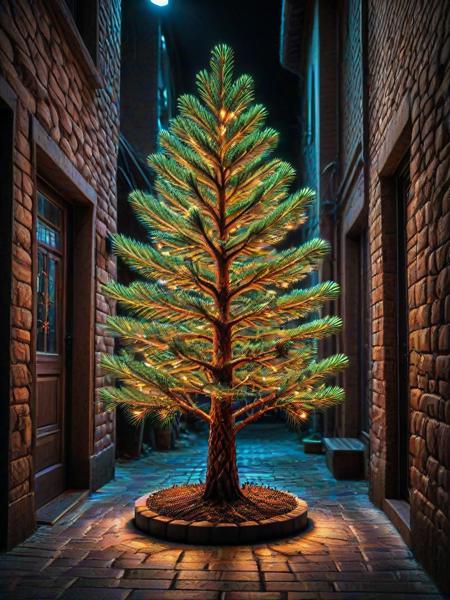 pines and needles, made of, (embedding:Smooth_Quality:1), A glowing neon sign in the shape of a tree, lighting up a dark alleyway.,
<lora:4steps wai-2Rectified-V140:1.0000000000000002> <lora:Smooth_Booster_v3:0.20000000000000004> <lora:illustriousXLv01_stabilizer_v1.185c:0.20000000000000004> <lora:Pines_and_Needles:1.0>