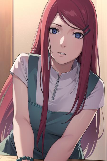 kushina, <lora:kushina-lora-nochekaiser:1>,
kushina, long hair, hair ornament, red hair, hairclip, (grey eyes:1.5),
BREAK shirt, dress, jewelry, white shirt, short sleeves, apron, bracelet, green apron, collar,
BREAK looking at viewer, upper body, full body, cowboy shot,
BREAK indoors,
BREAK <lyco:GoodHands-beta2:1>, (masterpiece:1.2), best quality, high resolution, unity 8k wallpaper, (illustration:0.8), (beautiful detailed eyes:1.6), extremely detailed face, perfect lighting, extremely detailed CG, (perfect hands, perfect anatomy),