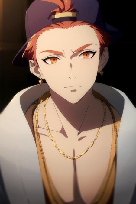 satsuki_itou, red hair, orange eyes