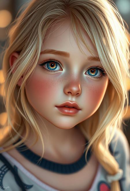 hyperrealistic digital painting by J. Scott Campbell, Thomas Saliot, Jeremy Ketner and Lois van Baerle, realistic anime, incredibly detailed, bokeh, ultra-realistic, 8k, incredibly cute girl, blonde hair, beautiful face.