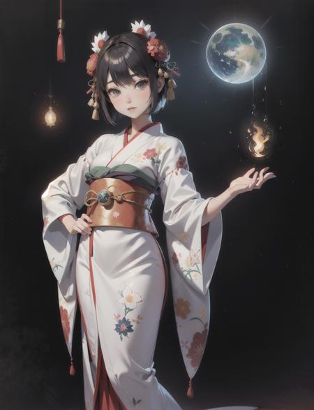 A Japanese dress in a fantasy context can be inspired by traditional Japanese clothing, such as a kimono or a yukata, but with added elements that evoke a sense of fantasy or imagination. In a fantasy setting, designers often take creative liberties to incorporate magical or fantastical elements into the traditional Japanese attire.