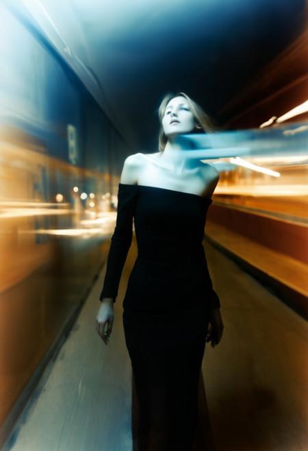 surrealist candida, ghosts, dreamlike, avant-garde, satire,everyday, surrealism, idioms candid. Strong Contrast. By Alex Andreev. sephia-tinted photography. with motion blur, slow shutter speed, and streaks of light.