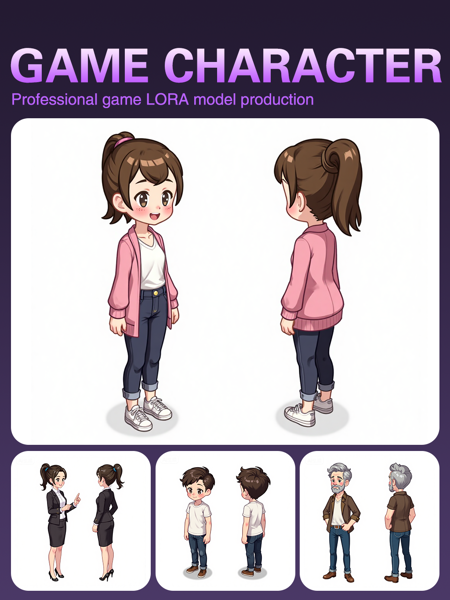 Japanese and Korean casual cartoon characters v1.0