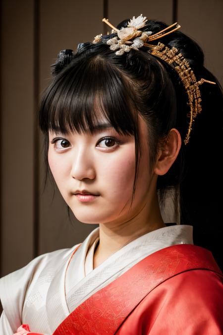 RAW photo of sumetal, geisha, (high detailed skin:1.2), 8k uhd, dslr, soft lighting, high quality, film grain, Fujifilm XT3, <lora:sumetal-000034:1>