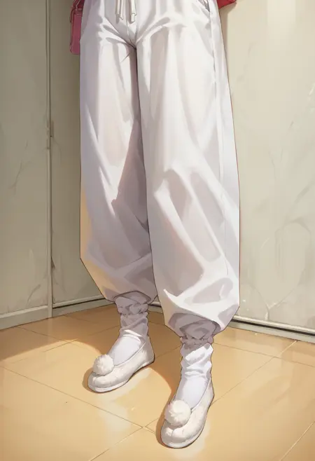 古风白袜绣花鞋