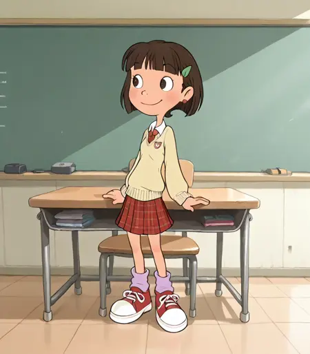 cartoon style from “What about Mimi?” for Illustrious.