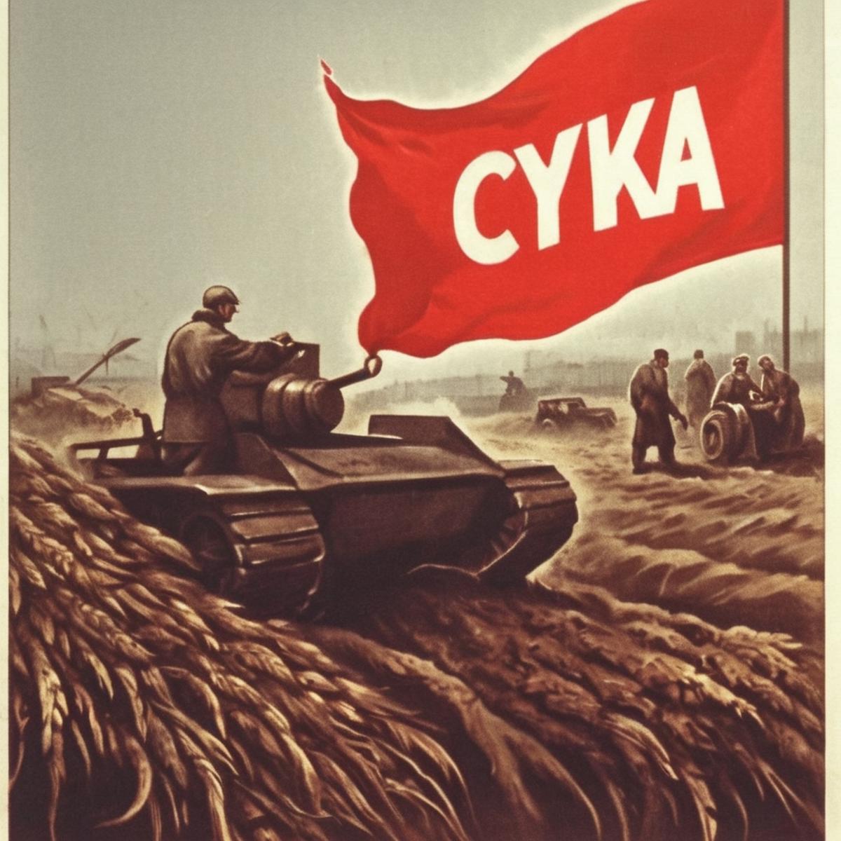 Soviet poster XL image by Monfor_Salentaiel