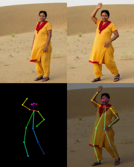 Qwen Image Edit + OpenPose CtrlNet v1.0