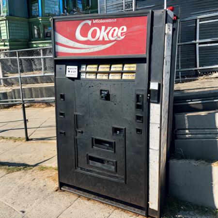 mystery soda machine