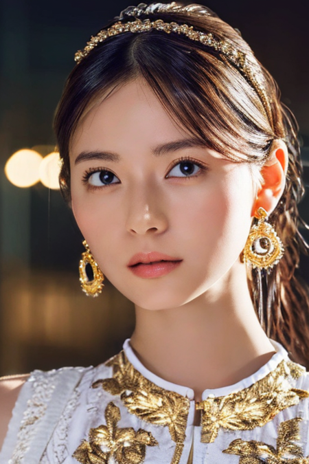 feiyu_clothes, white fabric, gold embroidery, black bracer with golden embroidery, white collar, high ponytail, headband, depth of field, night cityscape, (1girl:1.6), (original: 1.2), (realistic: 1.3) , beautiful girl with beautiful details, extremely detailed eyes and face, eyes with beautiful details, absurd, incredibly absurd, huge file size, ultra detail, high resolution, ultra detailed, best quality, masterpiece, illustration, ultra detailed and beautiful, ultra detailed, CG, unity, 8k wallpaper, amazing, fine Detail, masterpiece, top quality, official art, extremely detailed CG unity 8k wallpaper, cinematic lighting, (perfect shiny skin:0.6), slim and smooth lines, (floating), (small breasts:1), earrings , <lora:Feiyu_clothes_v1:0.8> <lora:asuka:0.85> asuka