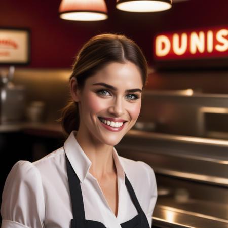 <lora:amandapeet_sdxl_resized:1>  amandapeet portrait photo of a woman, smiling, welcoming, working as a waitress in a diner, 4k textures, soft cinematic light, adobe lightroom, photolab, hdr, intricate, elegant, highly detailed, sharp focus, ((((cinematic look)))), soothing tones, insane details, intricate details, hyperdetailed, low contrast, soft cinematic light, exposure blend, hdr,