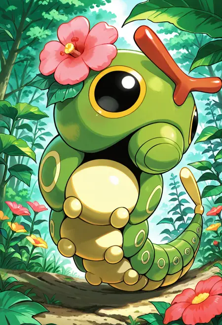 Caterpie: Kantoian Shai-Hulud | キャタピー (Pokedex #0010) [Pony]