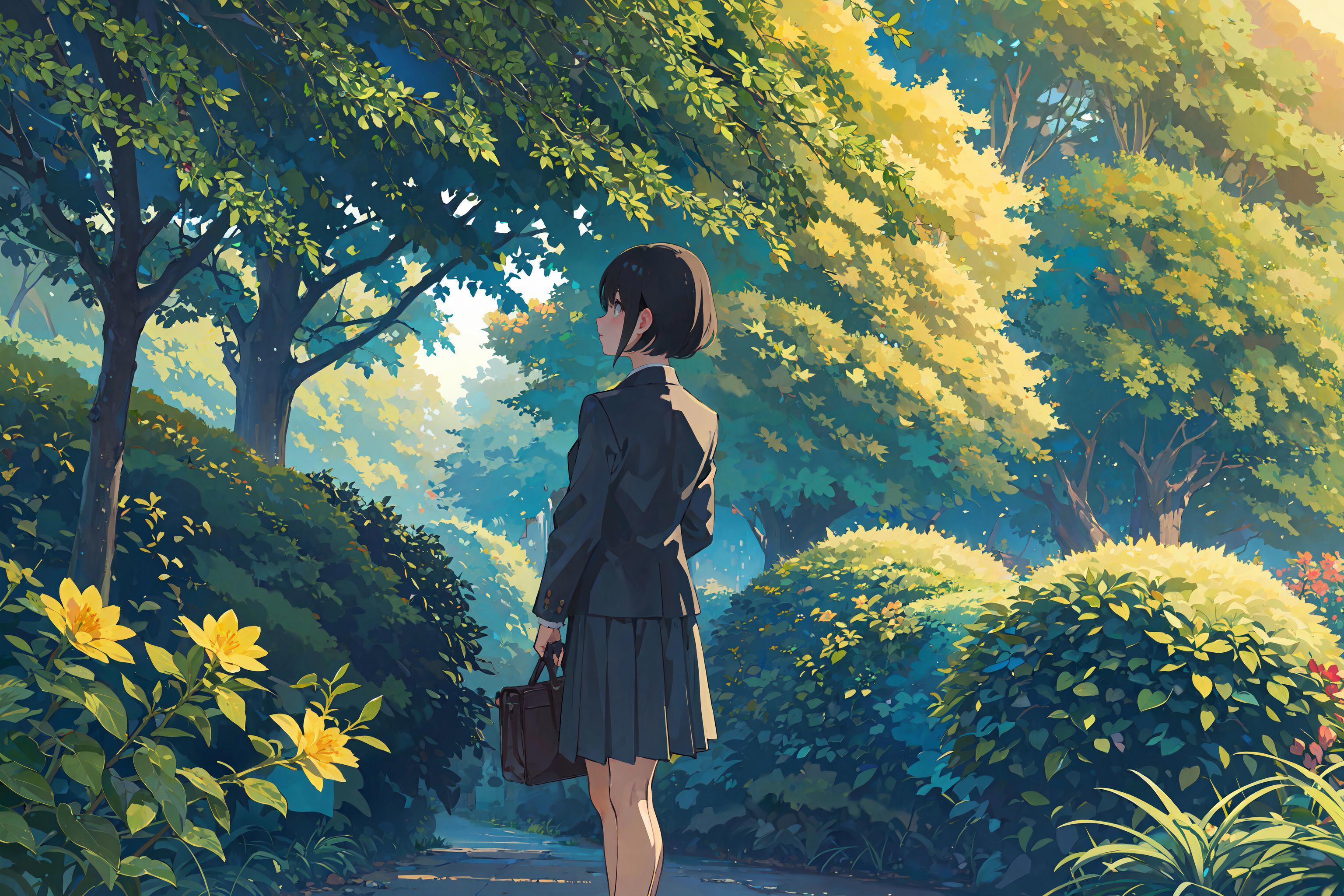 言叶之庭/The Garden of Words/新海诚/Makoto Shinkai/言の葉の庭です Lora image by chosen