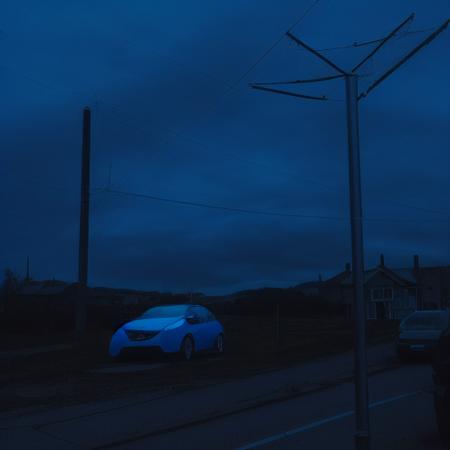 USSR Vibes, Russian Apartments, buildings, road, rainy, snow, melanchonic