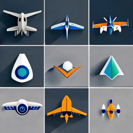 Design a logo for an aerospace electronics company. Incorporate elements like aircraft, radar, or navigation systems to showcase expertise in aerospace technology