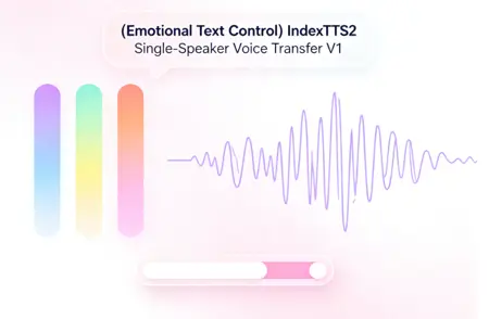 (Emotional Text Control) IndexTTS2 Single-Speaker Voice Transfer V1