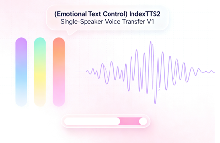 (Emotional Text Control) IndexTTS2 Single-Speaker Voice Transfer V1 v1.0