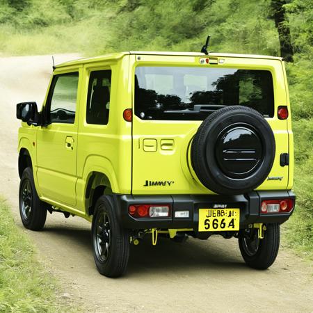 best quality, ultra-detailed, illustration,
JB64, jimny, ground vehicle, photo background, vehicle focus, outdoors, motor vehicle, car, day, tree, scenery, road, realistic, from behind
 <lora:JB64_Jimny_SDXL_V2:1>