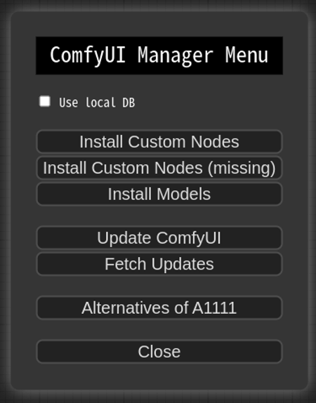 ComfyUI Manager v0.9