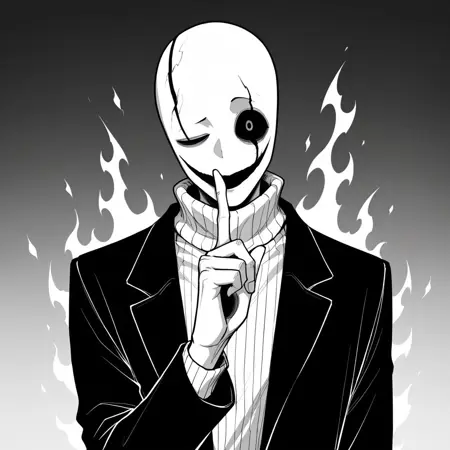 WD Gaster (Undertale) - by gisa