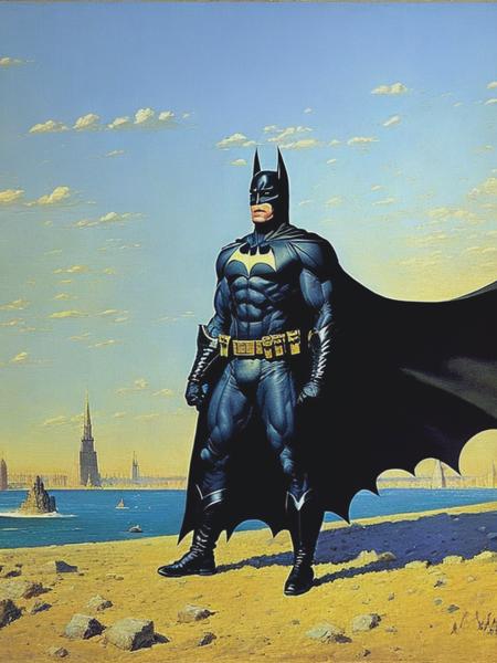 <lyco:VasilyVereshchagin:1.0> Batman by Vasily Vereshchagin