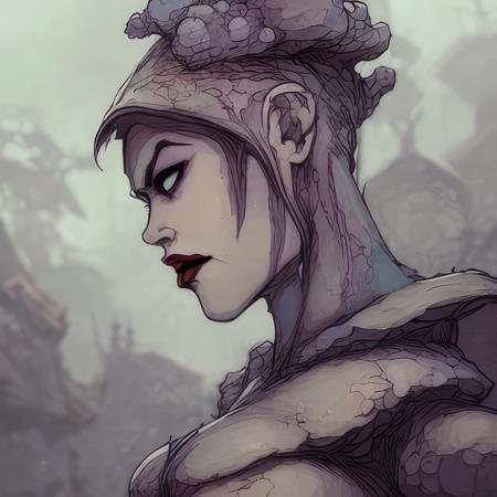 evang, sexy elf woman human hybrid, light bokeh, detailed face, intricate fantasy concept art, sharp focus, vibrant colors, masterpiece, high quality, decrepit misty forest, lantern lit rubble path, Ancient dystopia, extremely detailed, Artstation, by Greg Rutkowski, by Yoshitaka Amano