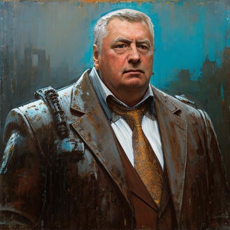 <lora:zhirik:1> portrait of the man as colossal soviet robot, stunning, highly detailed, 8k, ornate, intricate, cinematic, dehazed, atmospheric, (oil painting:0.75), (splash art:0.75),(teal:0.2),(orange:0.2), (by Jeremy Mann:0.5), (by John Constable:0.1),(by El Greco:0.5),(acrylic paint:0.75)