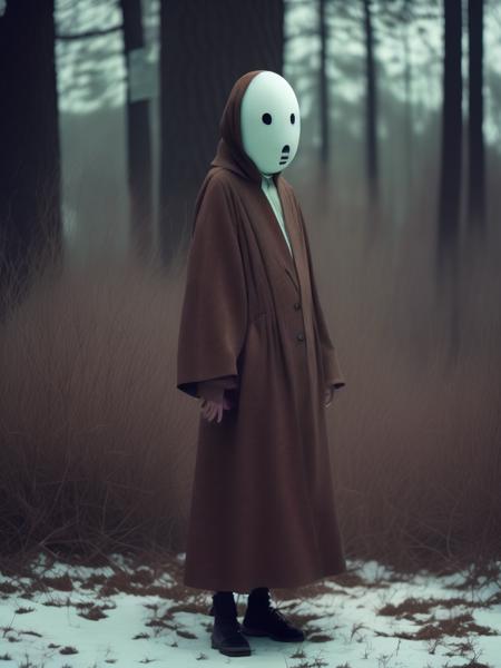 <lora:ChristopherRyanMcKenney:1>No Face from Spirited Away, in the style of Alessio Albi