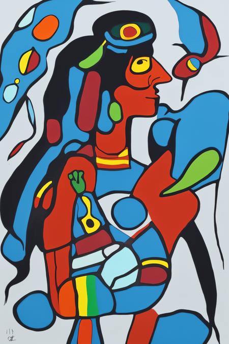 painting Norval Morriseau Style
