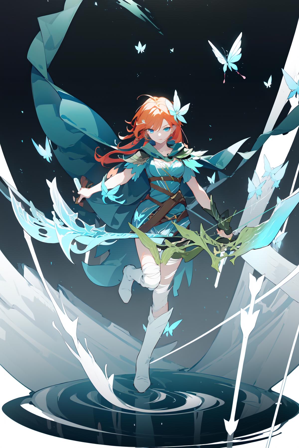 二次元风行者（DOTA2）/清风环佩/Windranger anime style Lora image by chosen